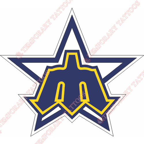 Seattle Mariners Customize Temporary Tattoos Stickers NO.1908